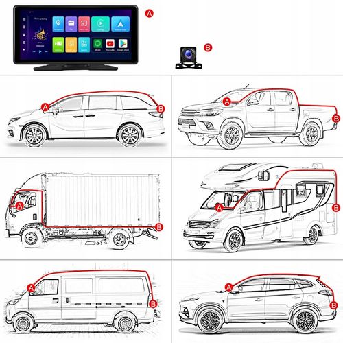 RADIO STACJA MULTIMEDIALNA WIDEOREJESTRATOR CARPLAY ANDROID DVR KAMERA AUX na Arena.pl