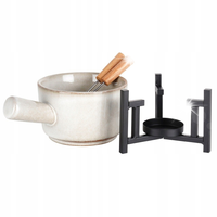 Garnek do Founde Kociołek Ceramiczny do Fondue Serowe Czekoladowe