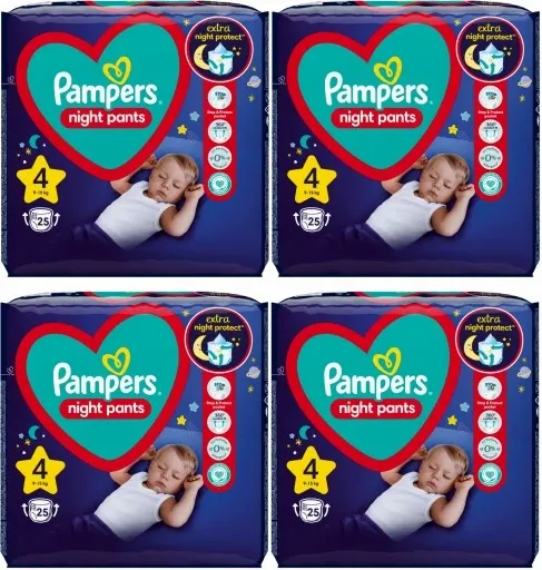 Pampers Pants Night Value Pack 4 4 x 25szt zdjęcie 1