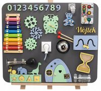 Tablica manipulacyjna sensoryczna Montessori