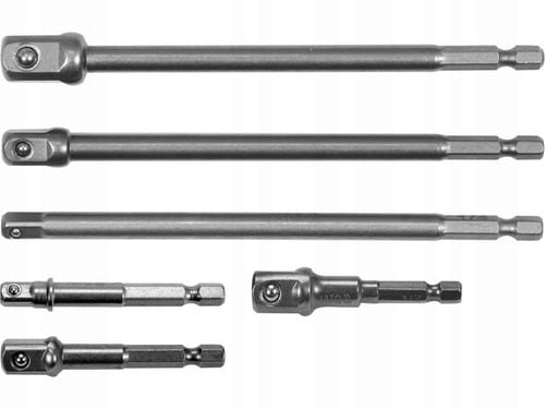 YATO ADAPTER DO NASADEK HEX REDUKCJE 1/4 3/8 1/2" 6 SZTUK STAL CrV na Arena.pl