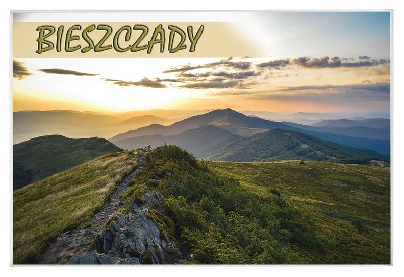 Bieszczady II - magnes szklany zdjęcie 1