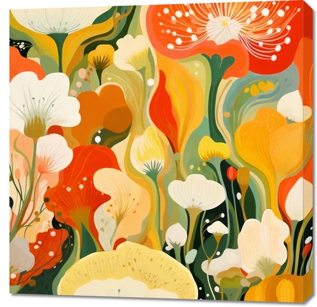 Obraz 90x90cm Kwiatowy Raj zdjęcie 1