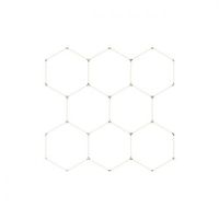 LAMPA LED HEXAGON 8L 350W 6500K SUPER JASNA 45500LM