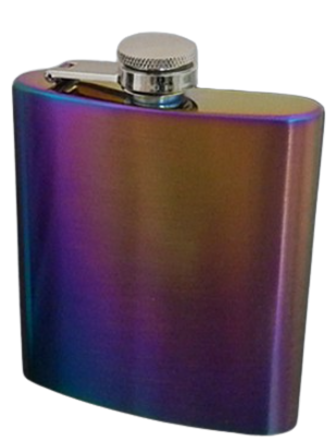 Tęczowa Piersiówka Stal Nierdzewna 210 ml Gentelo w Kartonowym Pudełku na Arena.pl