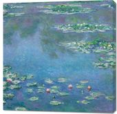 Obraz 100x100cm Water Lilies, Monet Vintage do Salonu