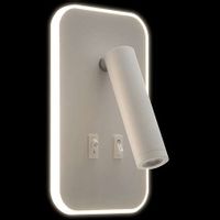 Kinkiet LAMPA ścienna OTELLO LED D 03723 Ideus metalowa OPRAWA tuba LED 6W 3000K + 3W 4000K regulowana biała