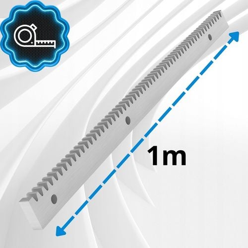 6m LISTWA ZĘBATA STALOWA 8mm metalowa do napędu bramy + tuleje, śruby na Arena.pl