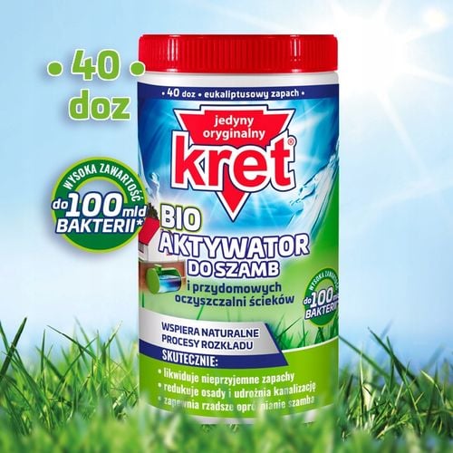 Kret Aktywator Bakterie do Szamba i Oczyszczalni Przydomowych Tłuszcze na Arena.pl