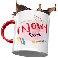 Kubek Czerwony Dla Rzeźnika Fajowy Rzeźnik Kubek Z Nadrukiem Ze Zdjęciem