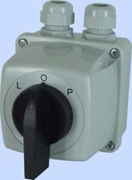 łącznik krzywkowy l-0-p 3p ip44 łuk e25-43 w obudowie - e261ey-ed018