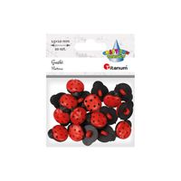 guziki plastikowe biedronki 15x10mm 20szt titanum