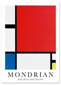 Plakat cyfrowy do wydruku Mondrian