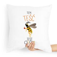 Poduszka Prezent Dla Teścia Ten Teść Jest Osom Z Nadrukiem Ze Zdjęciem