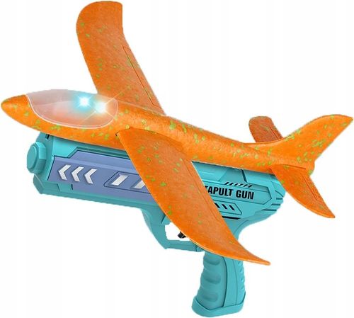 PISTOLET WYRZUTNIA SAMOLOTÓW ZE ŚWIATŁEM RZUTKA samolot LED na Arena.pl