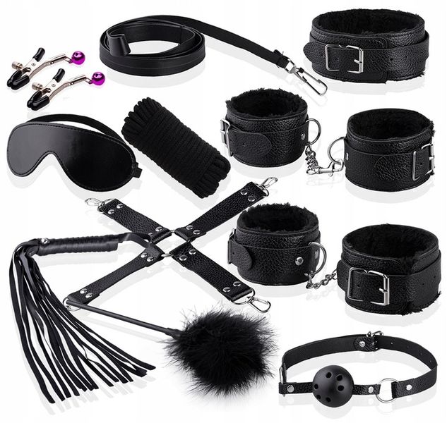 12 ELEMENTOWY ZESTAW BDSM Super Wytrzymały JAKOŚĆ zdjęcie 1