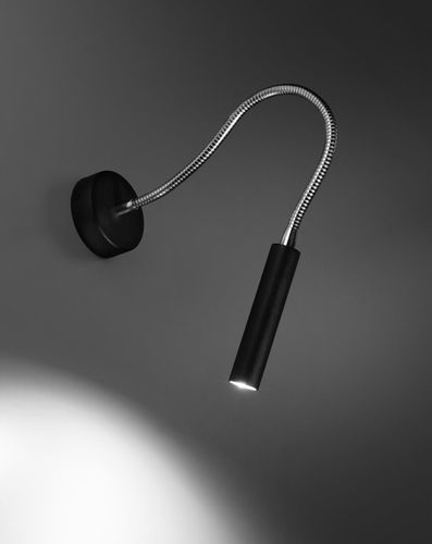 Regulowana LAMPA ścienna SL.0910 metalowa OPRAWA kinkiet na peszlu czarna na Arena.pl