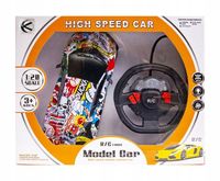 Samochód sportowy graffiti ze światłami auto zdalnie sterowane