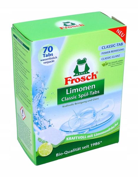 FROSCH Classic Lemon Tabletki do Zmywarki Skuteczne i Biodegradowalne x70 zdjęcie 5
