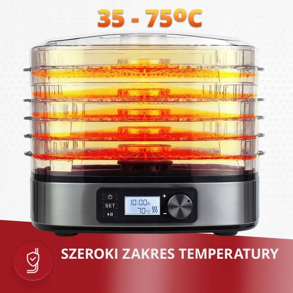 Suszarka spożywcza do grzybów owoców ziół warzyw MPM MSG-12 zdjęcie 11