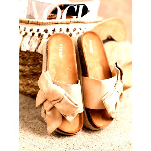 Modne Beżowe Klapki r.40 na Arena.pl