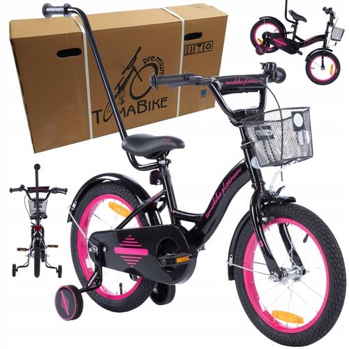 rower rowerek TOMABIKE 16 cali Platinum prowadnik na Arena.pl