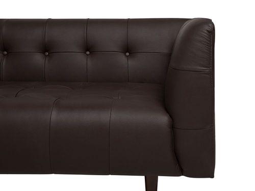Sofa Skórzana Brązowa Byske na Arena.pl