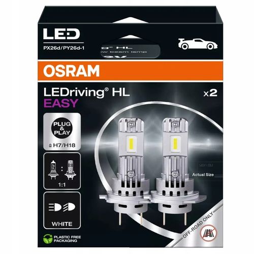 H7 LED OSRAM LEDriving HL EASY WHITE ŻARÓWKI P&P ZESTAW 6000K RETROFIT na Arena.pl
