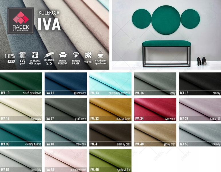 PANEL ŚCIENNY PANELE TAPICEROWANE 30 x 120 PŁOTEK zdjęcie 7