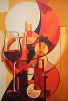 Plakat 61x90,5cm Wieczorne Gdybanie przy Winie