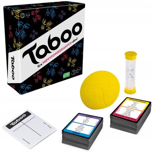 HASBRO Gra imprezowa Taboo gra niewypowiedzianych słów polska wersja F5254 na Arena.pl