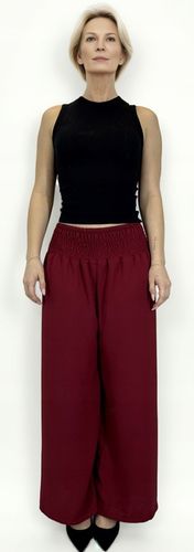 SZEROKIE luźne SPODNIE damskie KULOTY proste KOLORY na Arena.pl