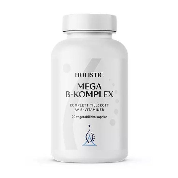 Mega B-komplex 90 kapsułek Holistic witaminy grupy B vege kompleks zdjęcie 1