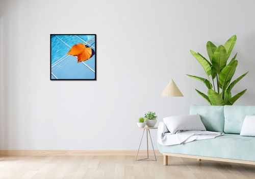 Plakat 60x60cm Liść przy Wodzie na Arena.pl