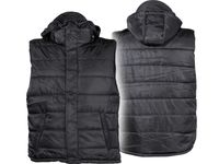 KAMIZELKA  US puchowa z kapturem czarna