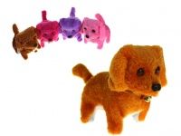 chodzący piesek  z dzwoneczkiem mix kolor 16x13 cm