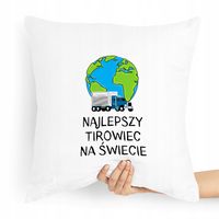 Dla Tirowca Prezent Poduszka Najlepszy Na Świecie Z Nadrukiem Ze Zdjęciem