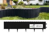 Ekopalisada Palisada ogrodowa 100 cm, wys. 22 cm Czarna