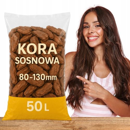 KORA SOSNOWA 80-130mm 8-13cm PREMIUM SORTOWANA MEGA GRUBA 50L na Arena.pl