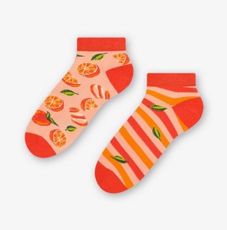 ZAKOSTKI DAMSKIE NIE DO PARY 034 39-42 pomarańcz grafitowy na Arena.pl