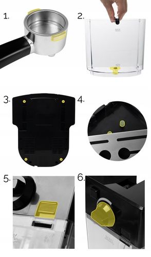 Ekspres do kawy Ciśnieniowy Automatyczny Yoer INOX 20bar + Spieniacz na Arena.pl