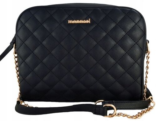Monnari Czarna Pikowana Torebgka Listonoszka z łańcuszkiem na Arena.pl