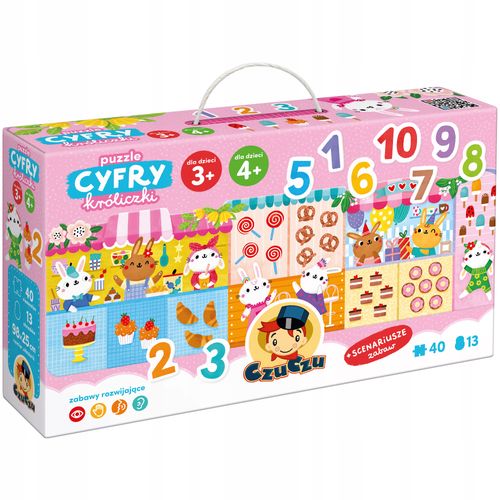 czuczu puzzle cyfry króliczki na Arena.pl