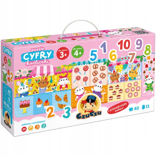 czuczu puzzle cyfry króliczki zdjęcie 2