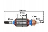 Wirnik Makita HR4001C HR4011C HR4010C