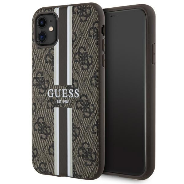 Etui Guess do iPhone 11, iPhone XR, Brązowy, MagSafe zdjęcie 1
