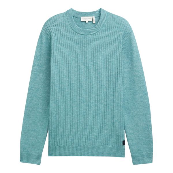 Tom Tailor sweter niebieski okrągły rozmiar M zdjęcie 1