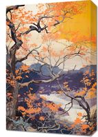 Obraz 40x60cm Złota Jesień nad Jeziorem