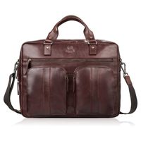 skórzana torba na laptopa męska na dokumenty brązowa paolo peruzzi sl-01-br