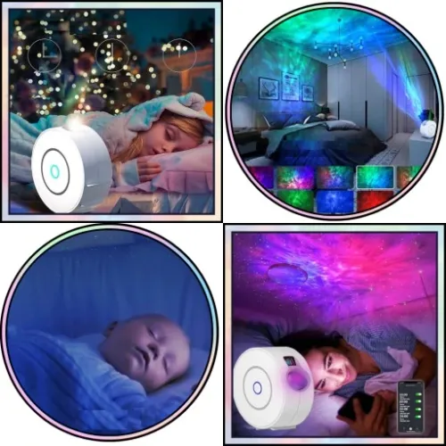 SMART Projektor Lampka Nocna LED Rzutnik GWIAZD na Arena.pl